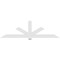 Ekena Millwork Kennewick Architectural Grade PVC Gable Bracket, 108"W x 31 1/2"H x 2"D x 6"F, 7/12 Pitch GBP108X32X0206KEN00 - alternate 3